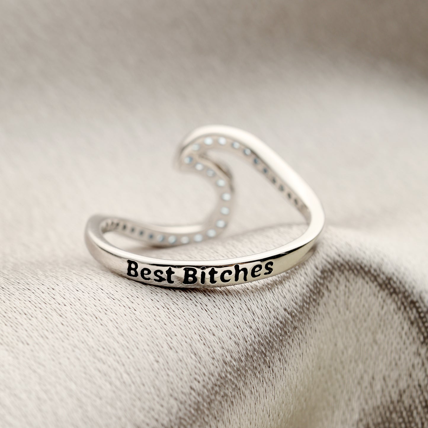 Riding the Wave of Life Statement Rings