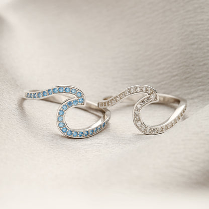 Riding the Wave of Life Statement Rings