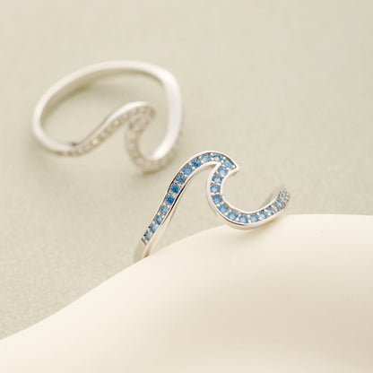 Riding the Wave of Life Statement Rings