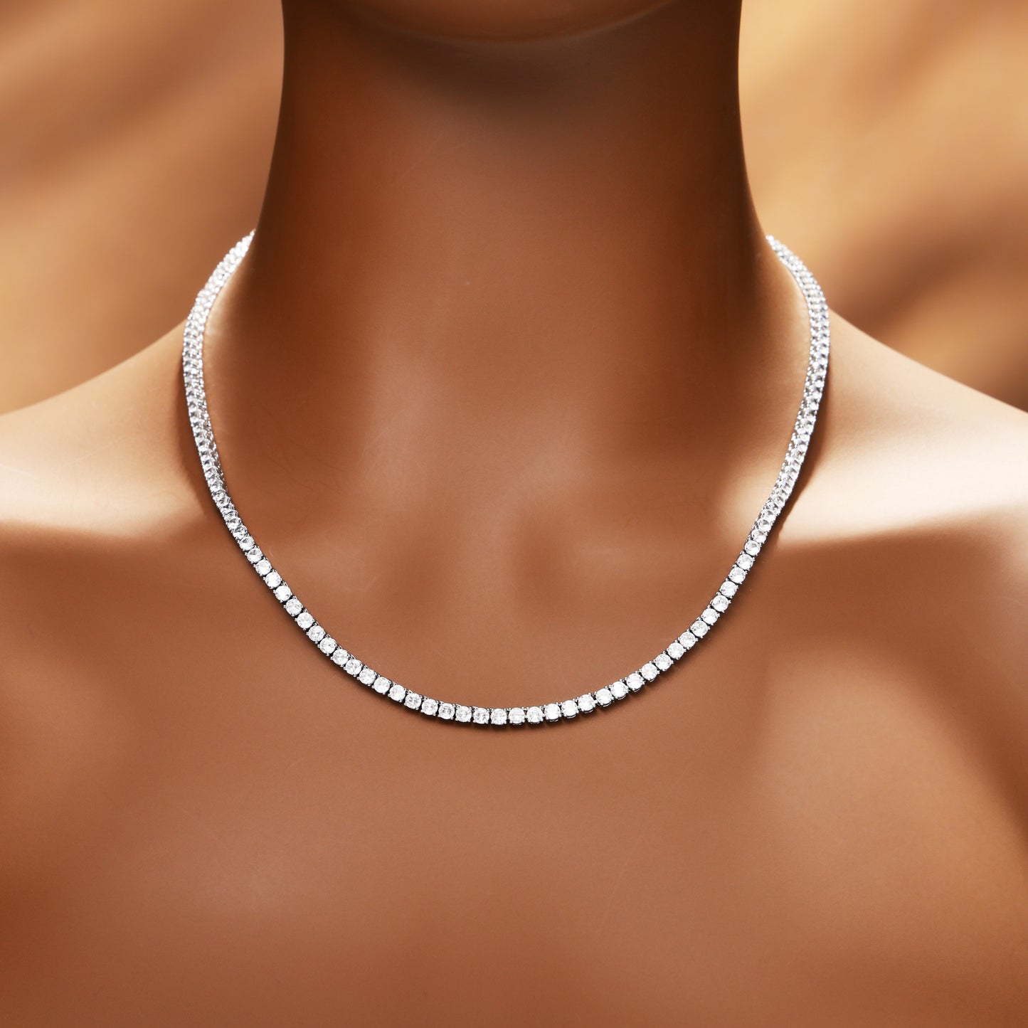 3MM 925 Silver Moissanite Tennis Chain