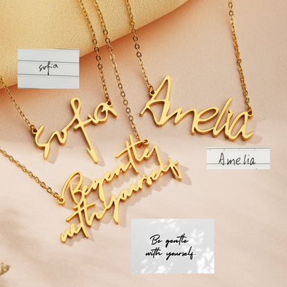 Artistic Font Name Necklace