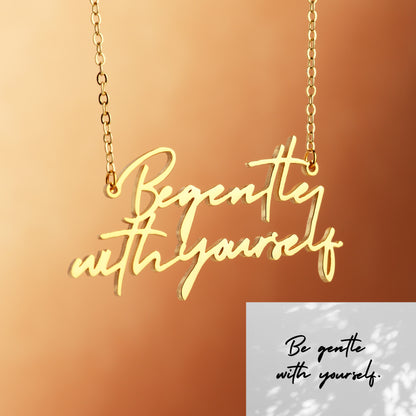 Artistic Font Name Necklace