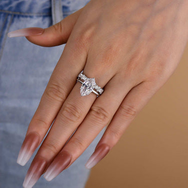 Special Marquise Cut Ring Set