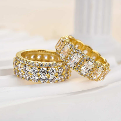 Luxurious Cushion Cut 4 Pieces Ring Set