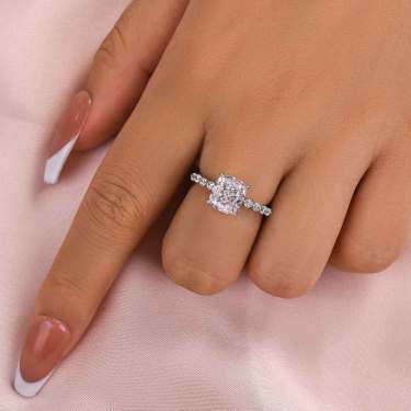 Exquisite 2.0 Carat Cushion Cut Ring