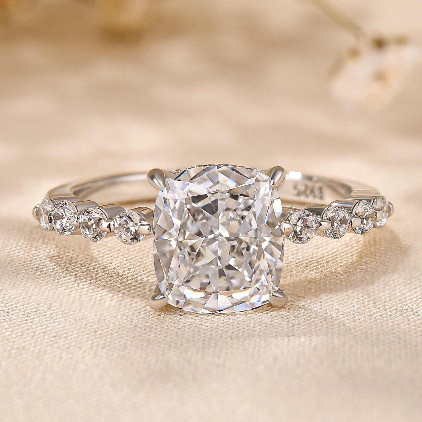 Exquisite 2.0 Carat Cushion Cut Ring