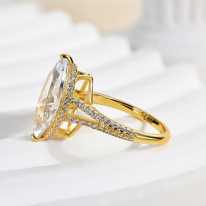 Exquisite Split Shank Marquise Cut Ring