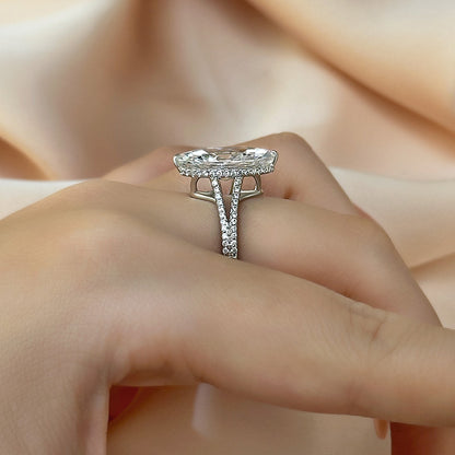 Exquisite Split Shank Marquise Cut Ring