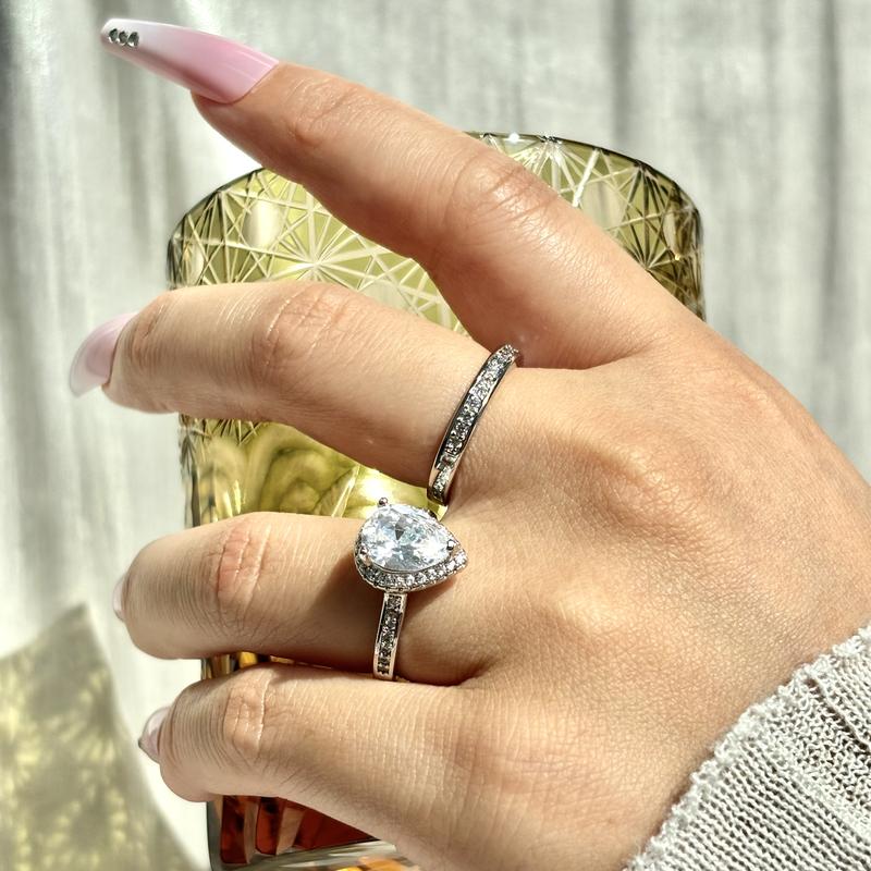 Silver Two-Piece Ring Set