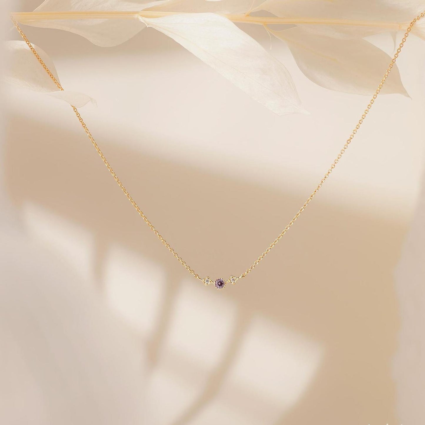 Tiny Diamond  Necklace