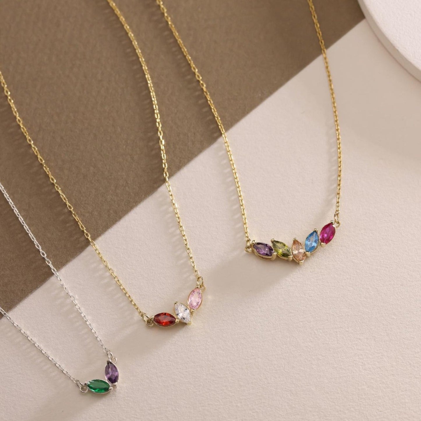 Family Birthstone Necklace