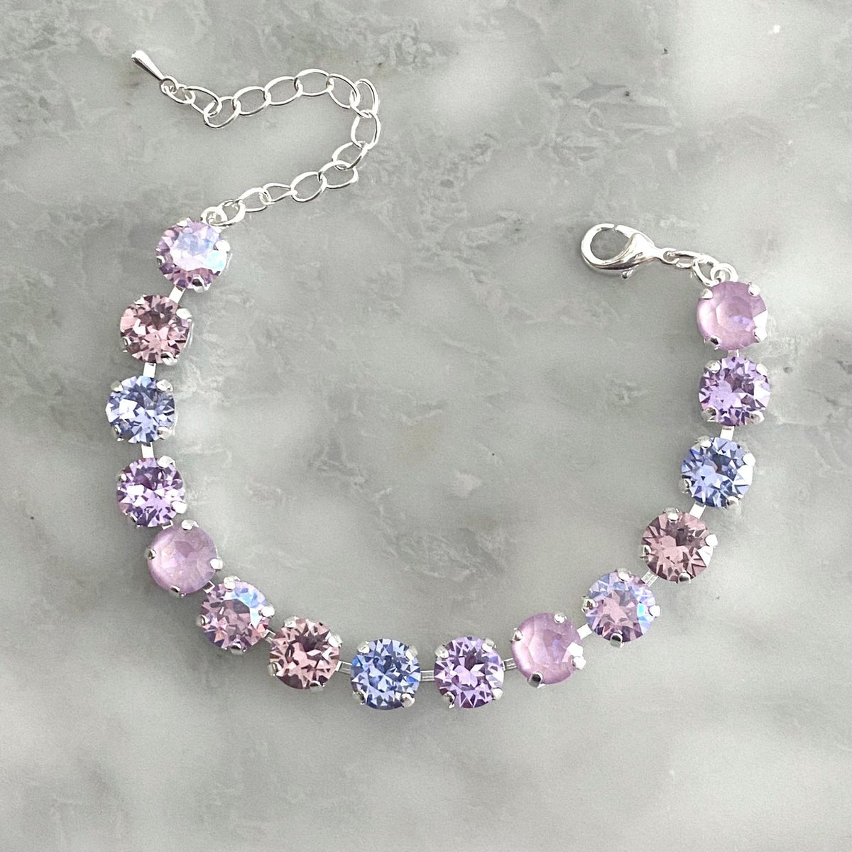 Soft Gradient Crystal Tennis Necklace