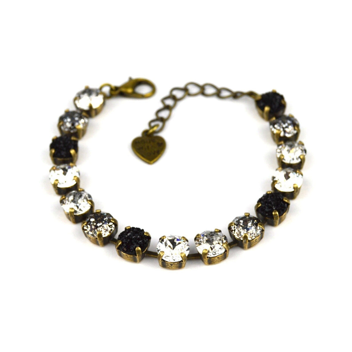 Shadow & Light: Black & White Crystal Necklace