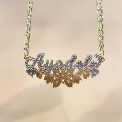 Floral Name Necklace