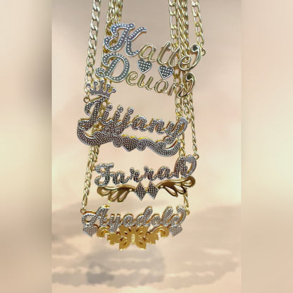 Floral Name Necklace